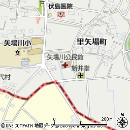 矢場川公民館周辺の地図