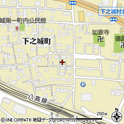 群馬県高崎市下之城町448周辺の地図