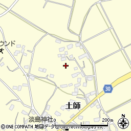 茨城県笠間市土師702周辺の地図