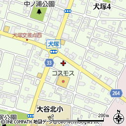 小山犬塚郵便局周辺の地図