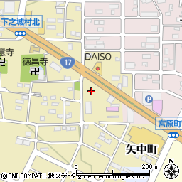 群馬県高崎市下之城町533周辺の地図