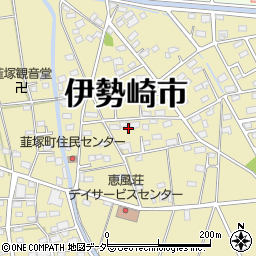 群馬県伊勢崎市韮塚町周辺の地図