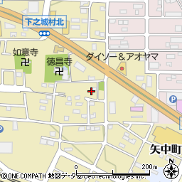 群馬県高崎市下之城町510周辺の地図