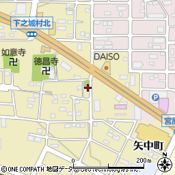 群馬県高崎市下之城町536周辺の地図