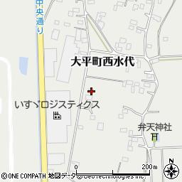 栃木県栃木市大平町西水代1569周辺の地図