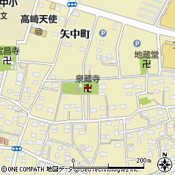 泉藏寺周辺の地図