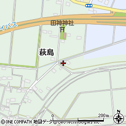 栃木県小山市萩島186周辺の地図