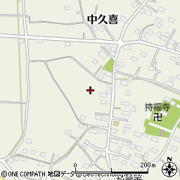 栃木県小山市中久喜536周辺の地図