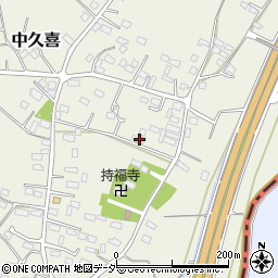 栃木県小山市中久喜447周辺の地図