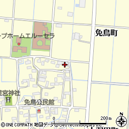 栃木県佐野市免鳥町375周辺の地図