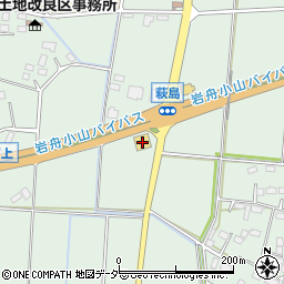 栃木県小山市萩島44周辺の地図