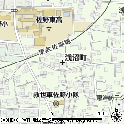 栃木県佐野市浅沼町360周辺の地図