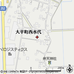 栃木県栃木市大平町西水代1577周辺の地図