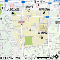 栃木県佐野市大祝町周辺の地図