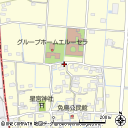 栃木県佐野市免鳥町340周辺の地図