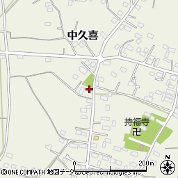栃木県小山市中久喜455周辺の地図