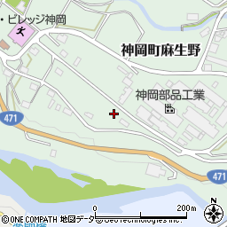 岐阜県飛騨市神岡町麻生野186-1周辺の地図