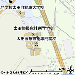 太田情報商科専門学校周辺の地図