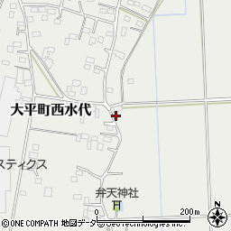 栃木県栃木市大平町西水代1386周辺の地図