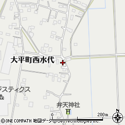 栃木県栃木市大平町西水代1579周辺の地図