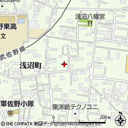 栃木県佐野市浅沼町193周辺の地図