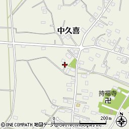 栃木県小山市中久喜454周辺の地図