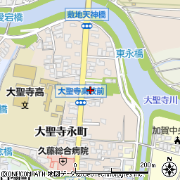 石川県加賀市大聖寺永町周辺の地図