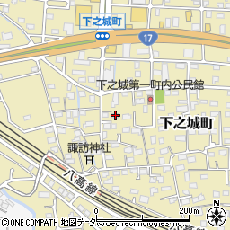 群馬県高崎市下之城町372周辺の地図