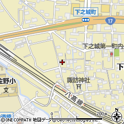 群馬県高崎市下之城町357周辺の地図