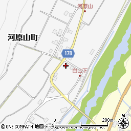 石川県白山市河原山町ニ1周辺の地図