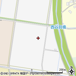 茨城県筑西市西大島周辺の地図