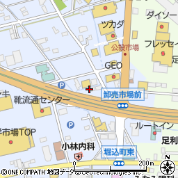 栃木県足利市堀込町111-2周辺の地図
