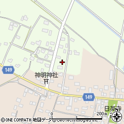茨城県筑西市谷永島429周辺の地図
