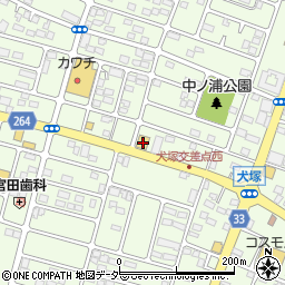ガスト小山犬塚店周辺の地図