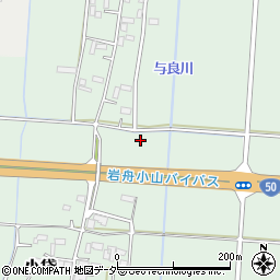栃木県小山市小袋周辺の地図