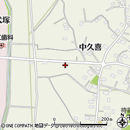 栃木県小山市中久喜556周辺の地図