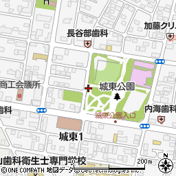 城東公園トイレ３周辺の地図