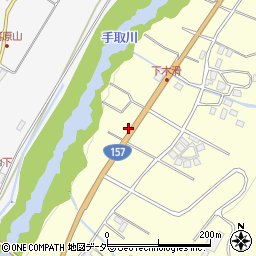 石川県白山市木滑ム周辺の地図