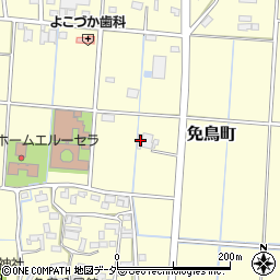 栃木県佐野市免鳥町387周辺の地図
