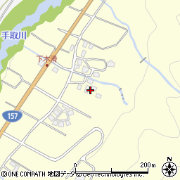 石川県白山市木滑ヨ周辺の地図