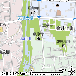 厳浄寺周辺の地図
