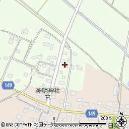 茨城県筑西市谷永島433周辺の地図