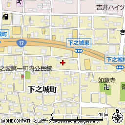 群馬県高崎市下之城町183周辺の地図