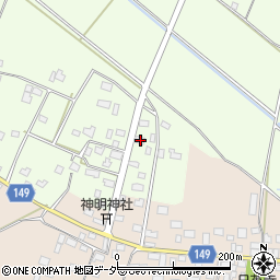 茨城県筑西市谷永島433-4周辺の地図