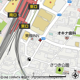 ローソン小山駅東店周辺の地図