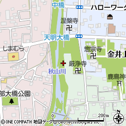 秋山川周辺の地図