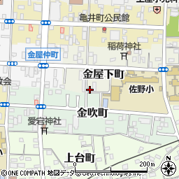 栃木県佐野市金屋下町2446-3周辺の地図
