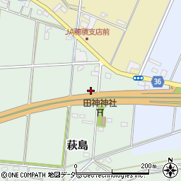 栃木県小山市萩島143周辺の地図