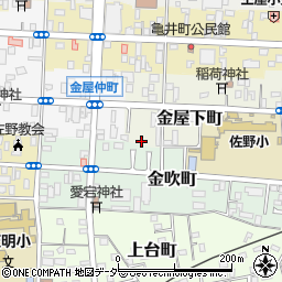 栃木県佐野市金屋下町2142周辺の地図