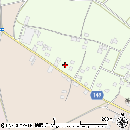 茨城県筑西市谷永島483-2周辺の地図